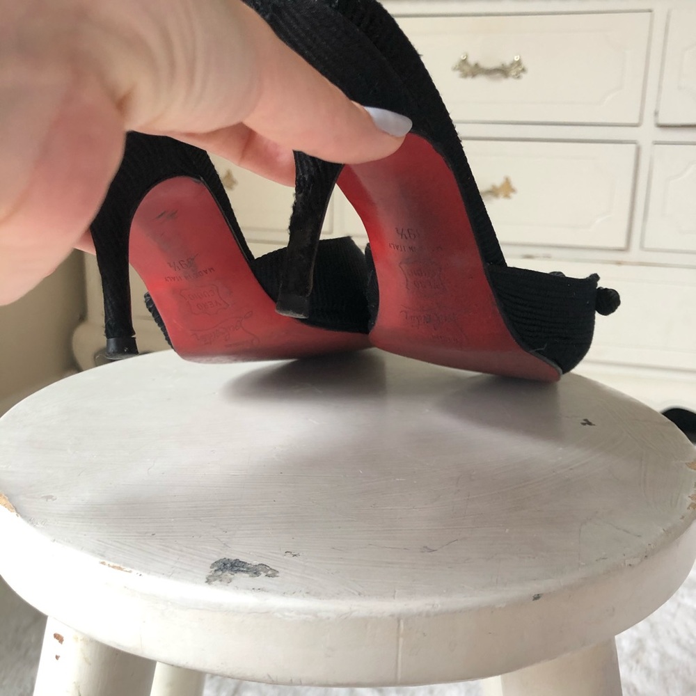 Christian Louboutins mule kitten heels 39.5 - Picture 3 of 9